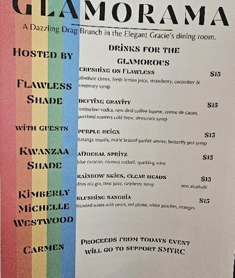 Menu photo 1 Gracie's Portland, OR