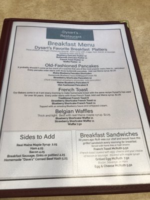 Menu photo 5 Dysart's Restaurant & Truck Stop Hermon, ME Menu photo 5 Dysart's Restaurant & Truck Stop Hermon, ME