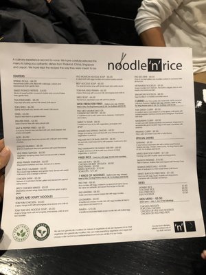 Menu photo 1 Noodle and Rice Paisley, RFW Menu photo 1 Noodle and Rice Paisley, RFW