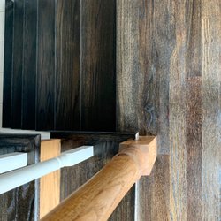 Mistival - Bathroom - Kitchen & Floors - Our hardwood crew shining with this staircase refinishing.
