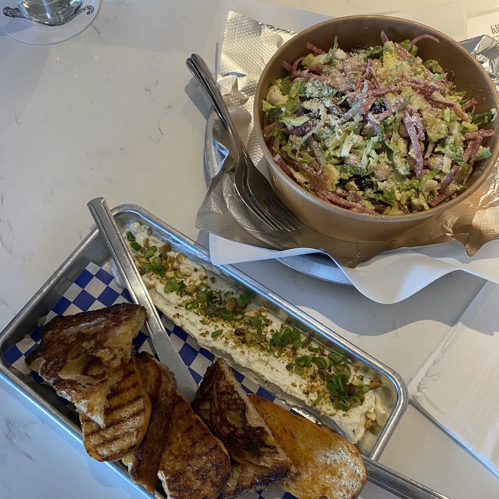 Anna's Joint - Whipped feta was amazing! And the Italian chop salad was an amazing size and also delish - Wine Bars Near Me - Long Beach, California