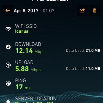 Spectrum - Speed test result - Television Service Providers Near Me - New York, New York