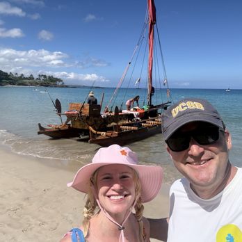 Authentic Hawaiian Sails - My selfie following our voyage. - Sailing Near Me Authentic Hawaiian Sails - My selfie following our voyage. - Sailing Near Me