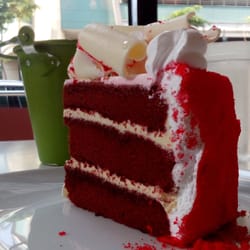 Honeybee Patisserie - A slice of red velvet cake for Php 95