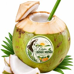Quan Binh Minh - Fresh Coconut Water - Naturally sweet and refreshing coconut water, served fresh.