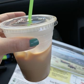 Go-Go Espresso - Iced Caramel Latte w/ oat milk - Coffee & Tea Near Me - West Yellowstone, Montana