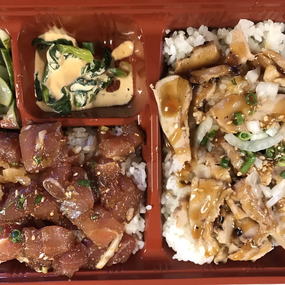 Ninja Sushi - Two choice combo bento - Sushi Bars Near Me - Kapolei, Hawaii Ninja Sushi - Two choice combo bento - Sushi Bars Near Me - Kapolei, Hawaii