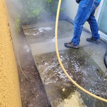 Mike's Pro Power Wash - Photo of Mike power washing my side patio area. I should have took more pics! - Home Cleaning Near Me Mike's Pro Power Wash - Photo of Mike power washing my side patio area. I should have took more pics! - Home Cleaning Near Me