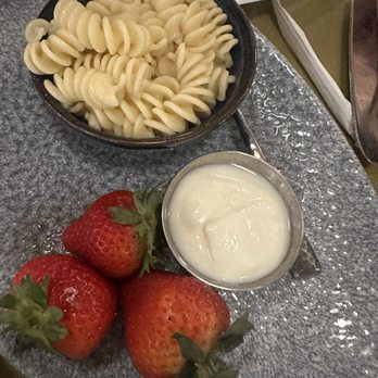 Lamplight Lounge - Budding Artist Pasta with fruit and yogurt - New American Near Me - Anaheim, California