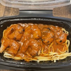 Carmen's Cafe - Shrimp Scampi with Diablo sauce