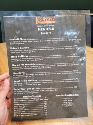 Menu photo 1 Kowbell Burger Katy, TX Menu photo 1 Kowbell Burger Katy, TX