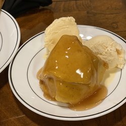 1820 The Family Restaurant - Dessert- apple dumpling and vanilla ice cream
