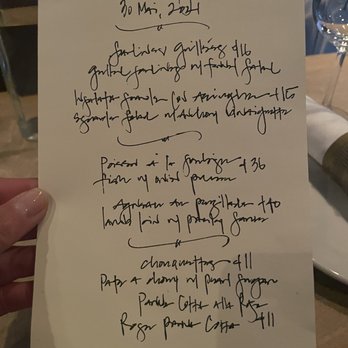 Chez Nous - Menu of the day, handwritten as always - French Near Me - Charleston, South Carolina Chez Nous - Menu of the day, handwritten as always - French Near Me - Charleston, South Carolina
