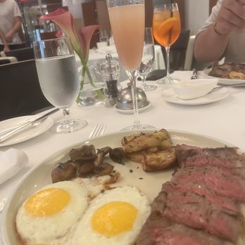 Perrine - Steak & Eggs (medium well) - New American Near Me - New York City, New York Perrine - Steak & Eggs (medium well) - New American Near Me - New York City, New York