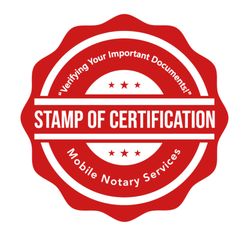 Stamp Of Certification Mobile Notary Services