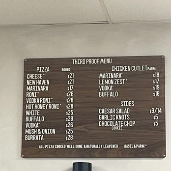 Third Proof Pizzeria - Menu - Pizza Near Me - Pine Brook, New Jersey