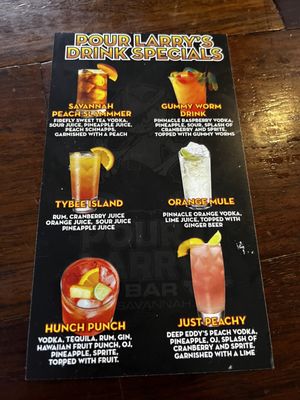Menu photo 1 Pour Larry's Bar Savannah, GA