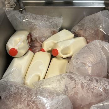 The Melt - Raw chicken with milkshake mix, in the same sink together. - Burgers Near Me - San Francisco, California The Melt - Raw chicken with milkshake mix, in the same sink together. - Burgers Near Me - San Francisco, California