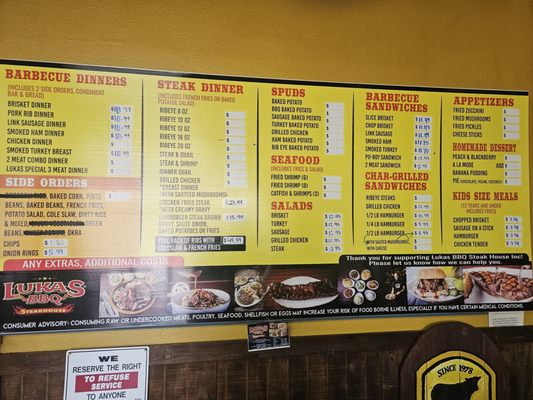 Menu photo 1 Luka's Barbecue & Steakhouse Houston, TX Menu photo 1 Luka's Barbecue & Steakhouse Houston, TX