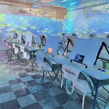 Unarthodox - Submerge into Monet's colorful expression of colors and creative illusion! - Paint & Sip Near Me - Miami, Florida Unarthodox - Submerge into Monet's colorful expression of colors and creative illusion! - Paint & Sip Near Me - Miami, Florida