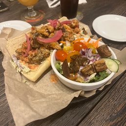 Oyster Mushroom Po' Boy Sandwich