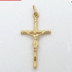Roman Jewels - 18k Gold crucifix from Italy