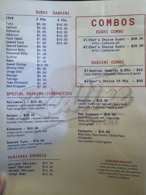 Menu photo 1 Redline Sushi Los Angeles, CA Menu photo 1 Redline Sushi Los Angeles, CA