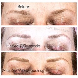 LUXE Brow + Lash - Microbladed brows looking naturally beautiful!