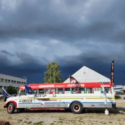 Chinook Hotdogs - Big storm rolling in.