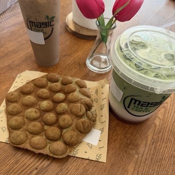 Magic Tea and Coffee - Matcha waffle - Coffee & Tea Near Me - Tampa, Florida Magic Tea and Coffee - Matcha waffle - Coffee & Tea Near Me - Tampa, Florida
