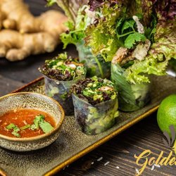 Golden Rice - SOMMERROLLEN Marktfrische Zutaten und leckere Dips - wer kann dazu schon nein sagen?