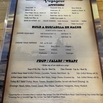 The Voyageur - Bar menu - American Near Me - Saint Clair, Michigan The Voyageur - Bar menu - American Near Me - Saint Clair, Michigan