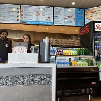 Nick The Greek - Menu and ordering area with beverages for purchase - Mediterranean Near Me - Fair Oaks, California Nick The Greek - Menu and ordering area with beverages for purchase - Mediterranean Near Me - Fair Oaks, California