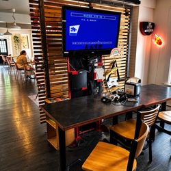 Bay Boy Specialty Sandwiches - Retro gaming in the dining area