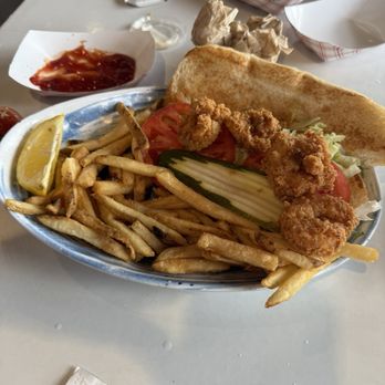 The Hangout - SHRIMP PO' BOY - Burgers Near Me - Myrtle Beach, South Carolina