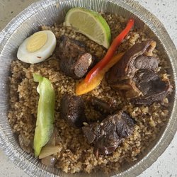 Tima African Restaurant - White jollof rice with lamb