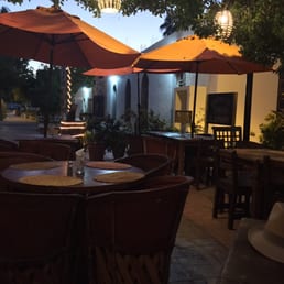 A pleasant evening on the patio.