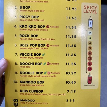Cupbop - Menu - Barbeque Near Me - Phoenix, Arizona