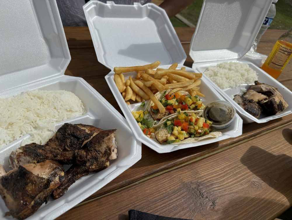 Jahmerican Jerk Food Truck Logo
