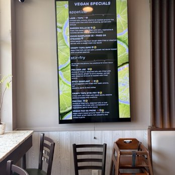 Manow Thai - Vegan specials on display - Thai Near Me - Clarksville, Maryland Manow Thai - Vegan specials on display - Thai Near Me - Clarksville, Maryland