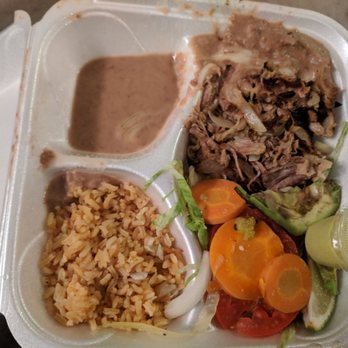 La Mulita Express - Pork carnitas plate...the pork was sooo good and crispy! - Food Trucks Near Me - Hermitage, Tennessee