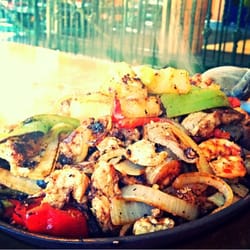 Cancun Mexican Grill - The shrimp, steak, chicken and pineapple fajita