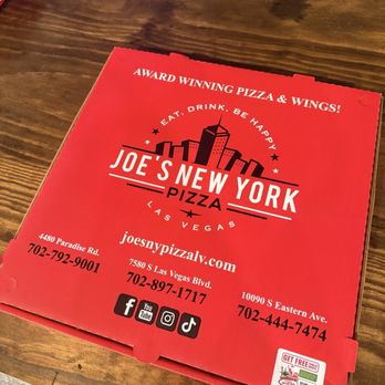 Joe's New York Pizza - Pizza box! - Pizza Near Me - Henderson, Nevada