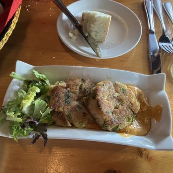 Kalvas Restaurant - a plate of food on a table - Seafood Near Me - Parksville, British Columbia Kalvas Restaurant - a plate of food on a table - Seafood Near Me - Parksville, British Columbia