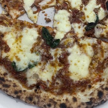Crust Pizzeria Napoletana - Lunch special pizza. Smaller than the standard or kids pizza. This one is a cheese pizza with meat sauce instead of pizza sauce. - Pizza Near Me - Vienna, Virginia Crust Pizzeria Napoletana - Lunch special pizza. Smaller than the standard or kids pizza. This one is a cheese pizza with meat sauce instead of pizza sauce. - Pizza Near Me - Vienna, Virginia