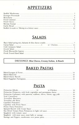 Menu photo 3 Rays Italian Bistro Midland, TX