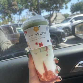 Mirakuru - Strawberry Matcha Milk - Coffee & Tea Near Me - Garden Grove, California Mirakuru - Strawberry Matcha Milk - Coffee & Tea Near Me - Garden Grove, California