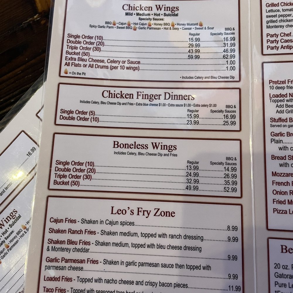 Leo's Pizzeria - Menu - Pizza Near Me - Lancaster, New York