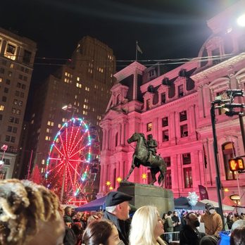 Dilworth Park - Dilworth Park Christmas  Village City Hall December 2nd tree lighting ceremony - Parks Near Me - Philadelphia, Pennsylvania