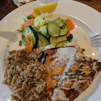 Jack's Restaurant & Bar - Grilled salmon special...really good. Salmon was so tender. Their wheat pilaf was really yummy with this. - Breakfast & Brunch Near Me - Newark, California Jack's Restaurant & Bar - Grilled salmon special...really good. Salmon was so tender. Their wheat pilaf was really yummy with this. - Breakfast & Brunch Near Me - Newark, California